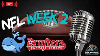 Who Will Win NFL Week 2 Battle Royale Drafts on Drafters Fantasy [upl. by Nevak]