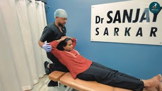 ঘাড়ে কুঞ্জ  Neck Kyphosis Chiropractic Adjustment  Dr Sanjay Sarkar [upl. by Eva]