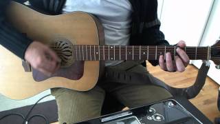 Swing Life Away  Acoustic Guitar Solo Lesson  Rise Against [upl. by Hanima434]