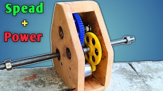 How To Make Multi Speed Gearbox  How To Make Gear  How To Make Gear At Home [upl. by Laddy]