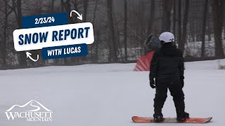 Friday February 23rd Snow Report [upl. by Ydniahs]