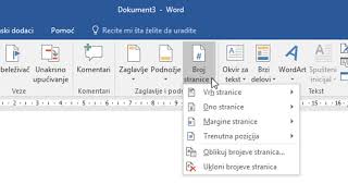 Numerisanje od zeljene stranice u Wordu [upl. by Reiko]