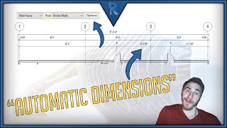 How to use quotAutomatic Dimensionsquot  Revit [upl. by Benildas]