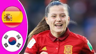 Womens International Friendly  Spain vs South Korea Highlights 2024 [upl. by Ahsienor69]