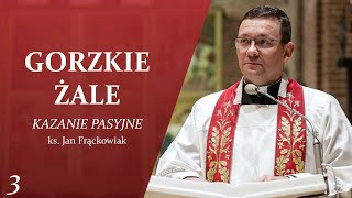 GORZKIE ŻALE  Kazanie Pasyjne  ks Jan Frąckowiak  3 [upl. by Bocoj]