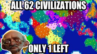 Conquering All 62 Nations on the Earth in Civ 6  Deity Challenge [upl. by Ginsberg]