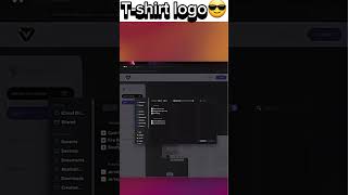 😱Logo tshirt par kaise banaye🤔How to logo design tshirt 🤔viralvideo youtubeshorts shortsvideo [upl. by Lurleen]