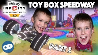 Disney Infinity 30 Toy Box Speedway Gameplay Part 2 [upl. by Atilrac947]