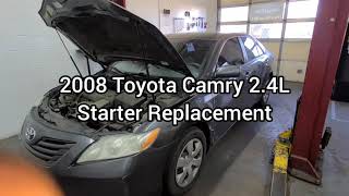 Starter on a 2008 Toyota Camry [upl. by Amado]