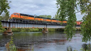 BNSFs Chewelah Turn in Eastern Washington  GP60 ABBA Consist [upl. by Blackington198]