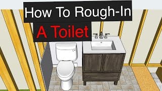 How To RoughIn a Toilet with Dimensions [upl. by Arreit]