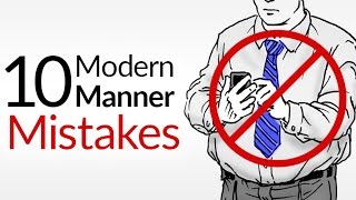 10 Modern Manner Mistakes  Bad Etiquette That KILLS First Impressions [upl. by Okemak]