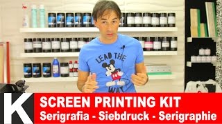 Kit Serigrafia facile  come stampare magliette  Screen Printing Tutorial DIY Serigrafia fai da te [upl. by Aicnorev]