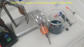 Electrolysis of copperII sulfate solution [upl. by Larkins]