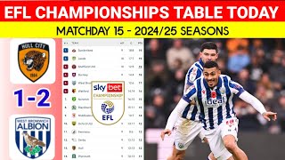 EFL Championship Table Today after Hull City vs West Bromwich ¦ EFL Championship Standings 202425 [upl. by Cost]