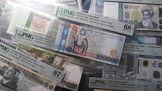 144 World Banknote Armenia Tajikistan etc PMG 67  68 Grading Collection – Oct 20 2024 banknote [upl. by Nerrat]