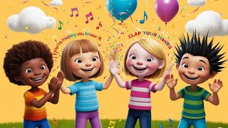 If youre happy and you know it song  kids nursery rhyme song  jollyjigglespoem [upl. by Ilsel]