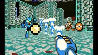 Mega Man 8Bit Deathmatch v4  Quick Man  Secret Boss 1 Enker [upl. by Rayshell]