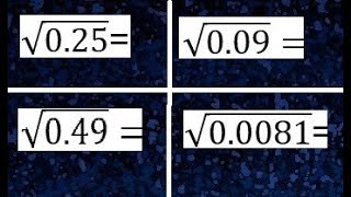 Raices cuadradas de numeros decimales raiz de numeros decimales [upl. by Sonitnatsok]