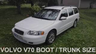 Volvo V70 2006 Boot  Trunk size [upl. by Chouest896]