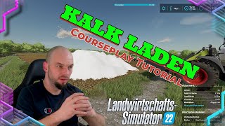 LS22 Radlader Courseplay Ladearbeiten Kalk auffüllen Long Version [upl. by Xantha]