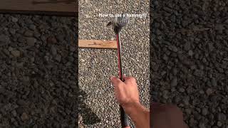 How to use a hammer amazing roofingdoneright construction hammer howto [upl. by Romanas]