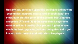 Forza Motorsport 2 Cheats UnlockablesHintsGlitches [upl. by Hsima]