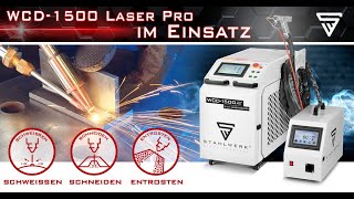 STAHLWERK LaserSchweißgerät WCD1500 im Härtetest  Schweißen  Schneiden – Entrosten [upl. by Gemini153]