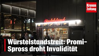 Würstelstandstreit PromiSpross droht Invalidität  kronetv NEWS [upl. by Yffub363]