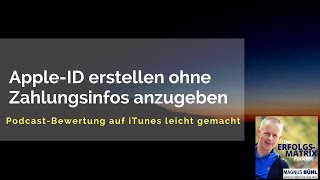 AppleID erstellen ohne dabei Zahlungsinfos anzugeben [upl. by Duggan]