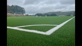 Timelapse of FIFA Quality Pro Artificial Grass Pitch Construction at Larkhall Athletic FC [upl. by Akcirred]