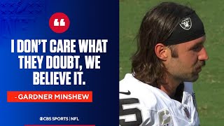 Raiders QB Gardner Minshew has a message for the doubters [upl. by Monagan728]