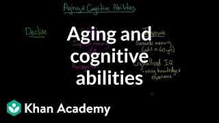 Aging and cognitive abilities  Processing the Environment  MCAT  Khan Academy [upl. by Pliske]