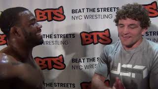 Jordan Burroughs and Ben Askren after 2019 BTS Main Event [upl. by Austine]