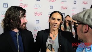 Zahn McClarnon quotHanzee Dentquot at FX’s Fargo Red Carpet Premiere Event FargoFX [upl. by Annehsat42]