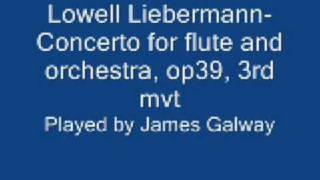 Lowell LiebermannConcerto for flute and orchestra op39 3rd mvt [upl. by Brey305]