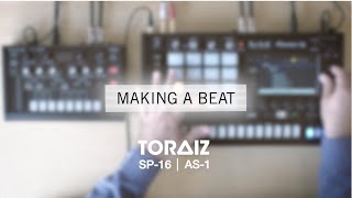 Making a beat with Kiko Navarro on the TORAIZ SP16 and AS1 [upl. by Tnahsarp]