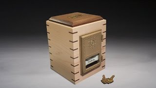 How to build a Wooden Piggy Bank like a Bank Vault [upl. by Nairod]