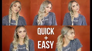 5 EASY HAIR STYLES WITH EXTENSIONS  Eden Hair Extensions [upl. by Littman553]