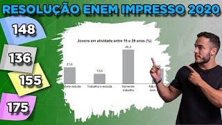 🔵 Questão 148  Caderno Azul  Porcentagem  MATEMÁTICA ENEM 2020 [upl. by Spanos]