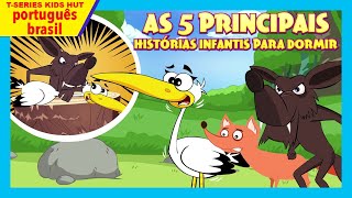 5 principais histórias infantis para dormir  Histórias infantis Histórias para crianças  Kids hut [upl. by Eimyaj282]