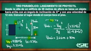 Problema De Lanzamiento De Proyectil No 2 [upl. by Ellierim]