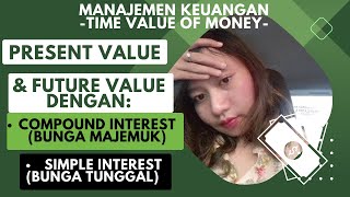 Menghitung Present Value amp Future Value Simple InterestCompound InterestBasic Manajemen Keuangan [upl. by Ayalahs]