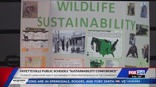 Fayetteville students learn about sustainability [upl. by Llirrehs981]