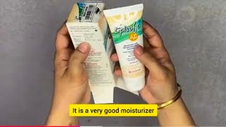 REVIEW EPISOFT MOISTURIZER 🧴 WITH SPF30 ALL SKIN TYPE NON COSMOGONIC  PARABEN FREE BOOST STAR ⭐ [upl. by Adest]