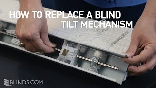 How To Replace a Blind Tilt Mechanism  Fix Blinds That Wont Open [upl. by Kooima429]