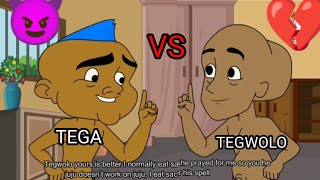 Tegwolo vs Tega  Im more protected than you  TEGWOLO COMEDY [upl. by Joacimah]