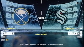 Game 23 30 Buffalo Sabres  19 Seattle Kraken NHL 25 Tournament NHL SweetSixteen [upl. by Hwu]