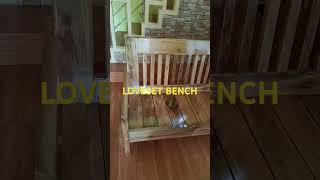 LOVESEAT BENCH woodworking solidwood [upl. by Micro639]