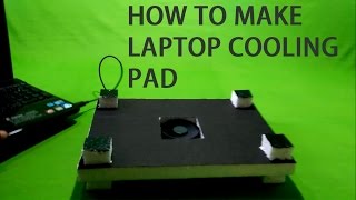 HOW TO MAKE A COOLING PAD FOR LAPTOP [upl. by Yaffit139]